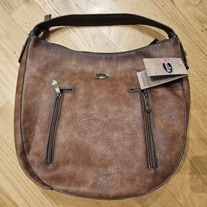 Justin Boots Brown Leather Men's Bag